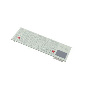IP65 Industrial Flat Membrane Ruggedized Keyboard With Touchpad