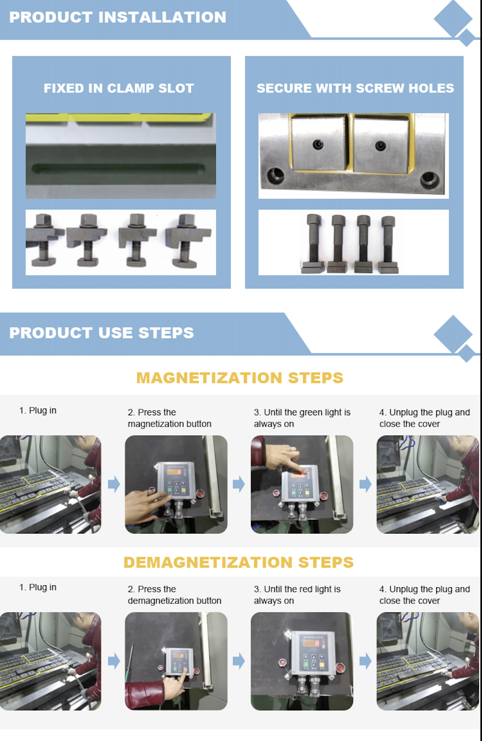 400mm To 3500mm Magnetic Lathe Chuck Electro Permanent