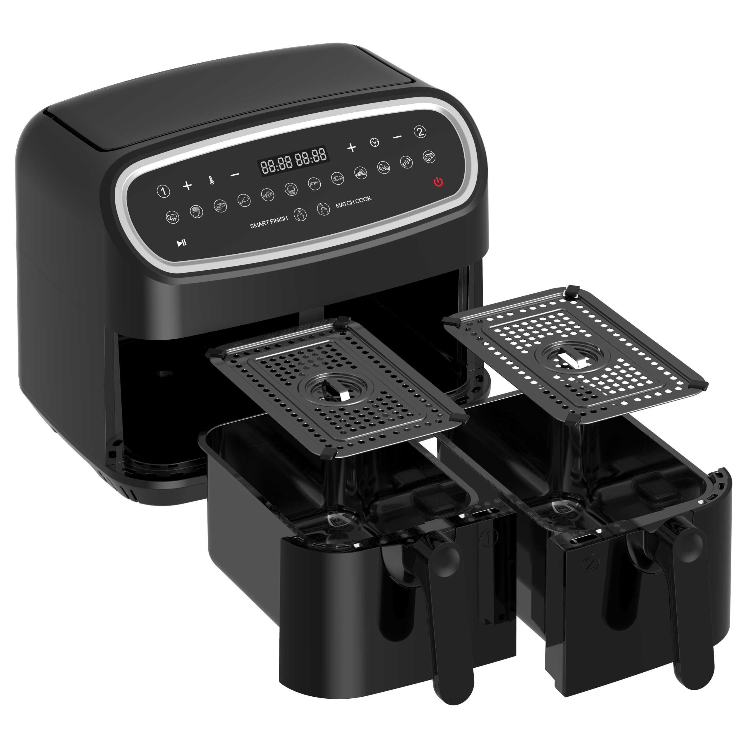 Home Appliance Healthy 12L Medium Capacity Air Fryer Ovens With Touch Screen Display Without Oil
