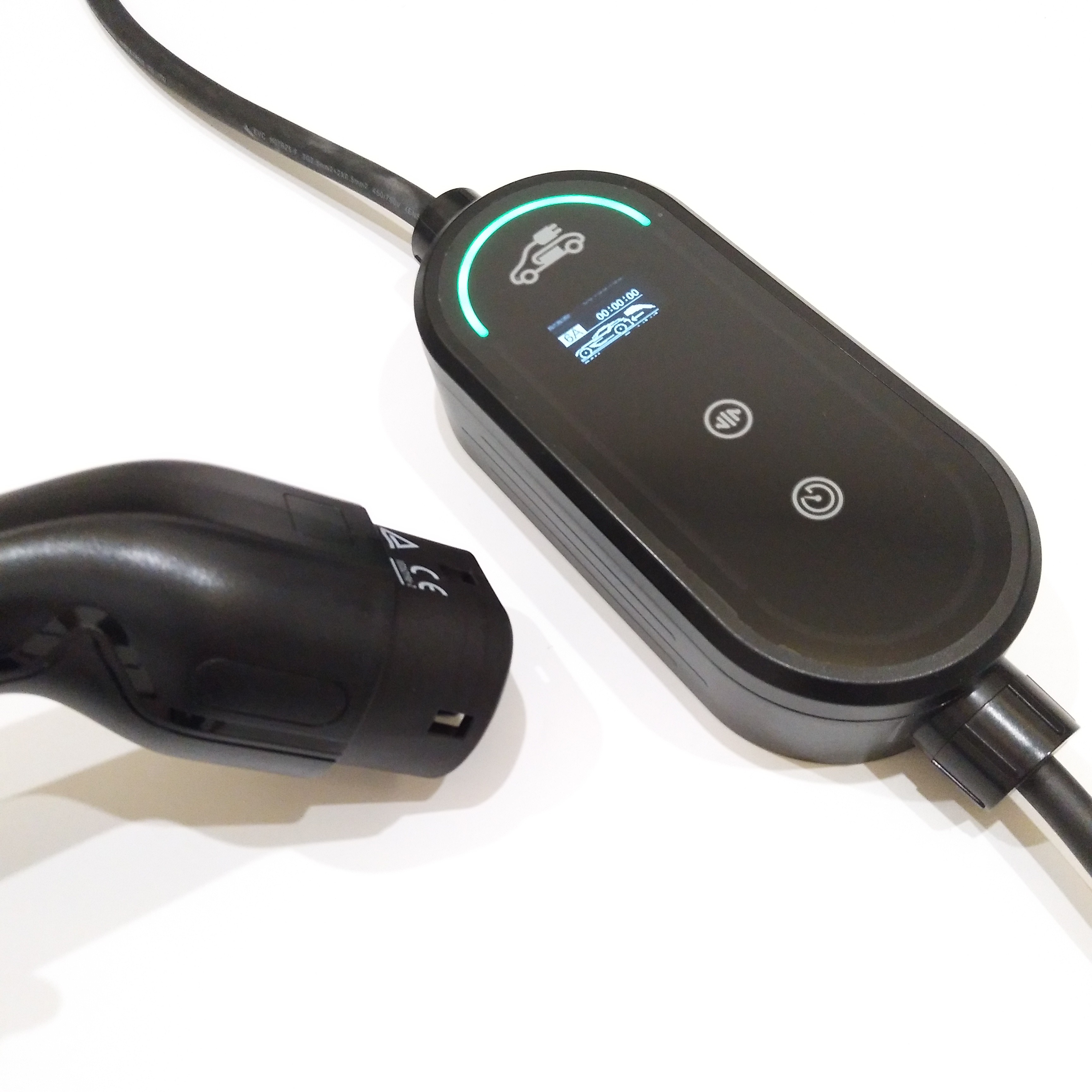 AC EV Portable Charger 3.6kW 7.4KW 11KW With Current adjustment