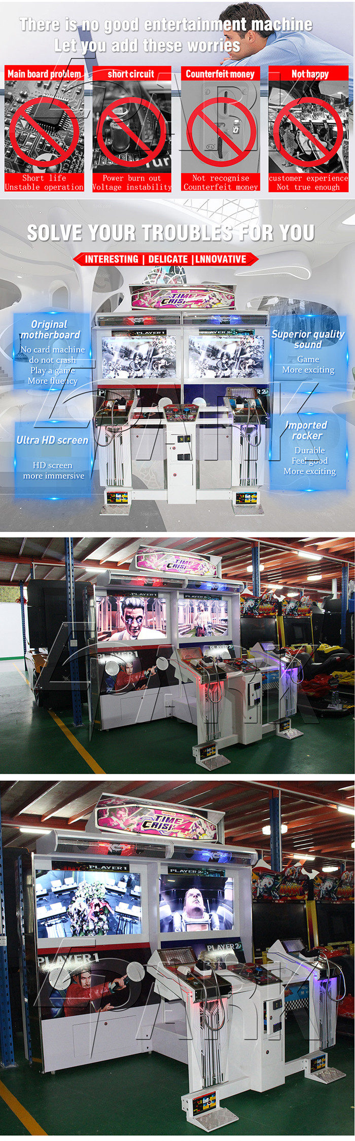 Light Pistol Video Game / Shooting Game Machine Real Shooting Experience