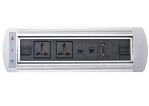  Built In Conference Table Socket Mototized Rotation Power Driven Type With VAG Interface Manufactures