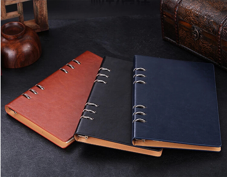 Business gift - Manufacture loose-leaf notebooks 6 ring binder leather agenda LN-005