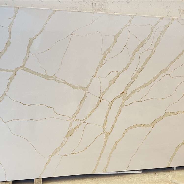 Easy Maintain Jumbo Size Quartz Stone Slabs 3200*1600mm Crystal Quartz Stone