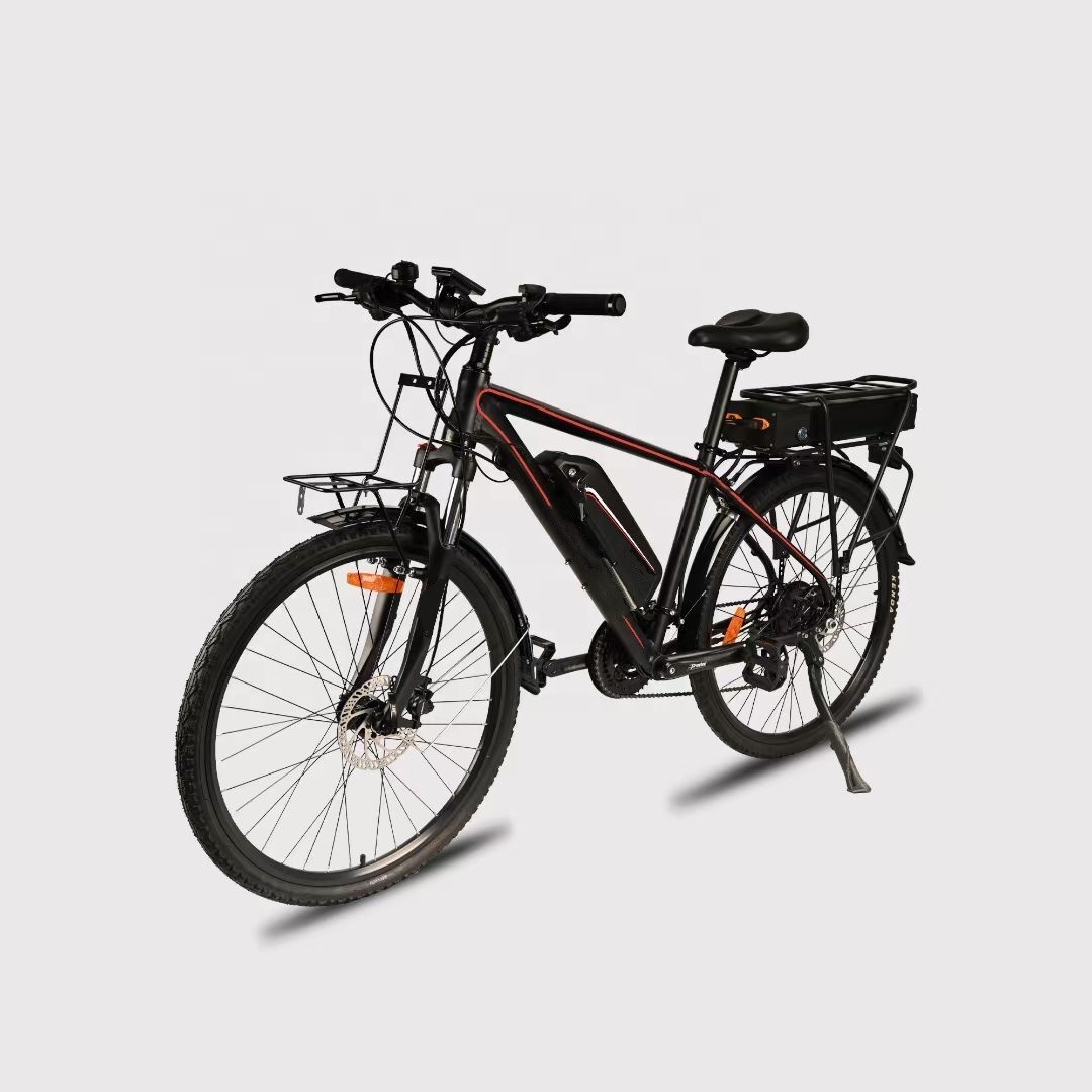 Long Range 200KM 26 Inch Electric Mountain Bike With 48V 30Ah Integrated Battery