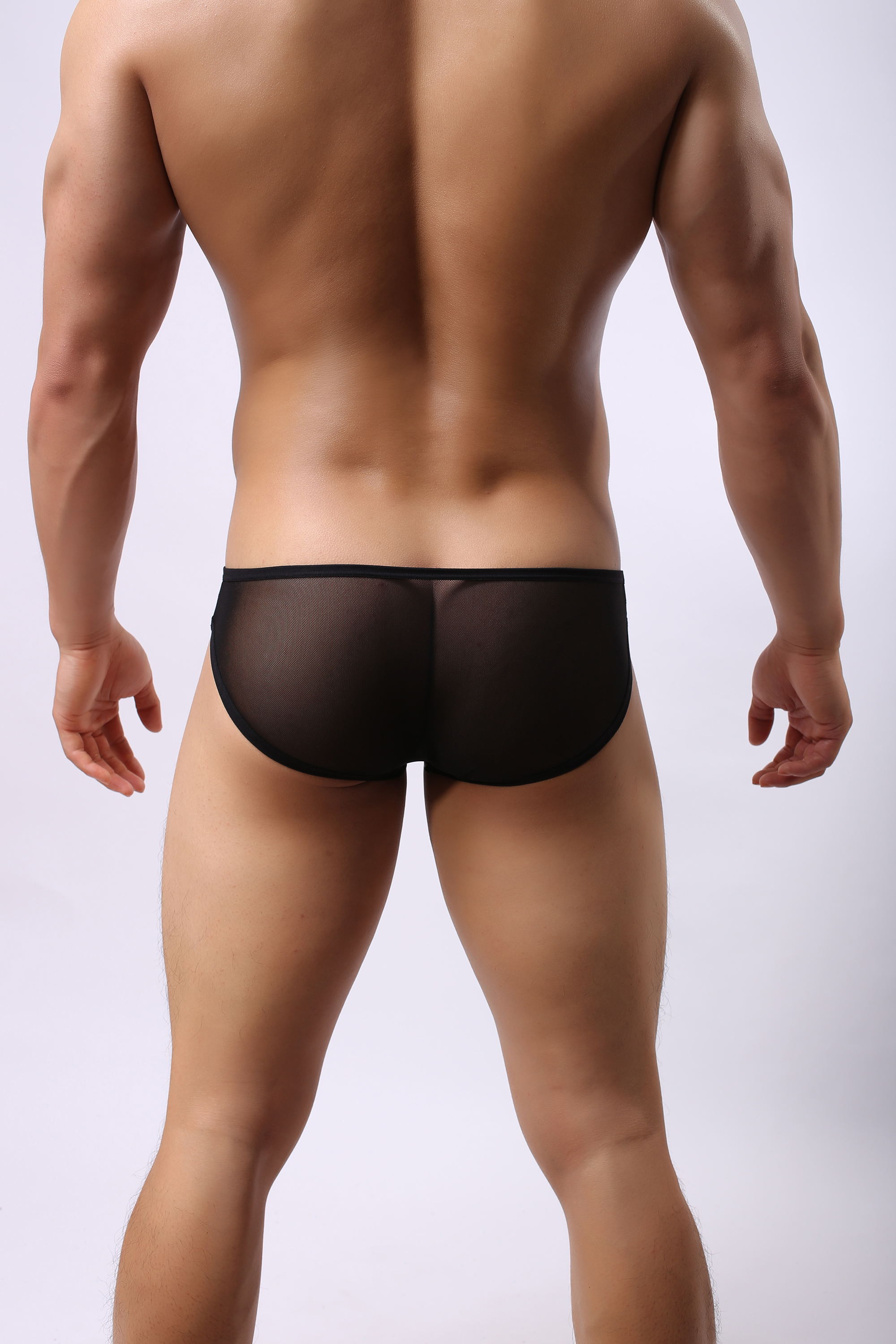 Sustainable Mens Briefs Underwear Disposable S-2XL Transparent Mesh Underwear