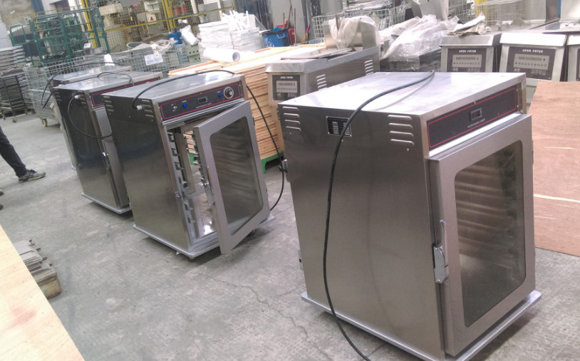 7 Trays Electric Glass Door Two Side Open Commercial Food Warmer Holding Cabinet