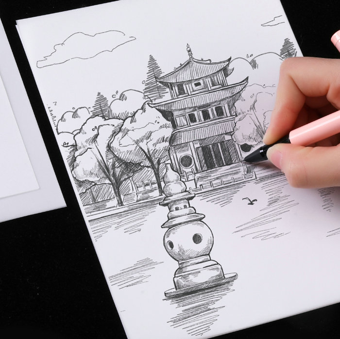 Translucent A4 A3 Sheets 73G 83G Natural CAD Tracing Paper For Printing