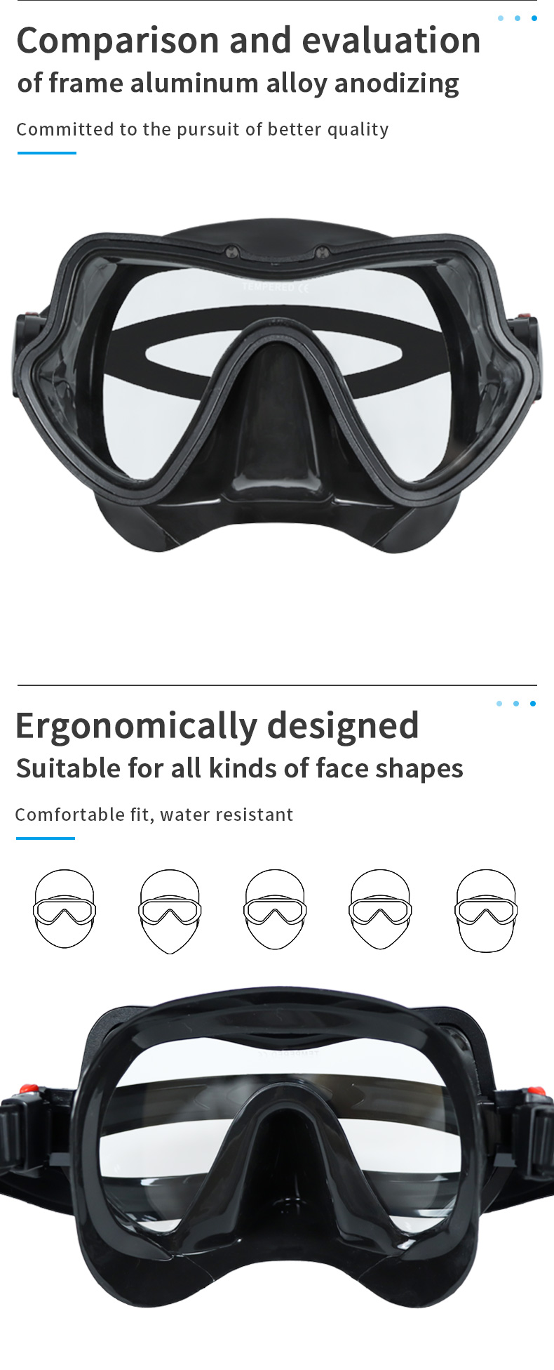 Myopic Lens Adult Diving Snorkeling Goggles Diving Masks For Glasses Wearers