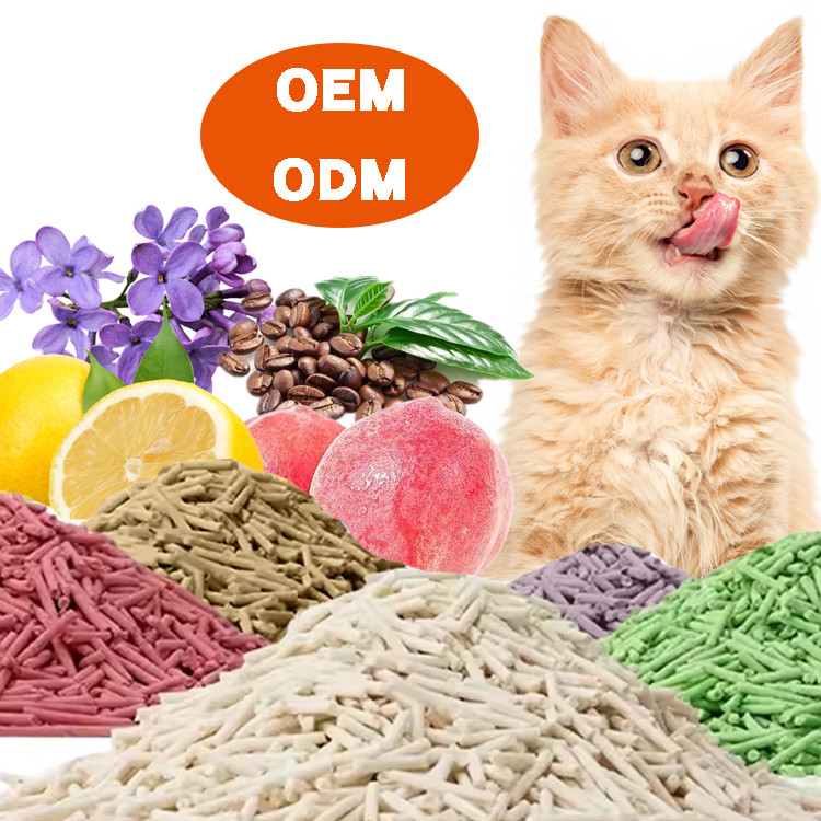 Odor Control Bulk Cat Litter Lavender Tofu Cat Litter Bulk Environmentally Friendly
