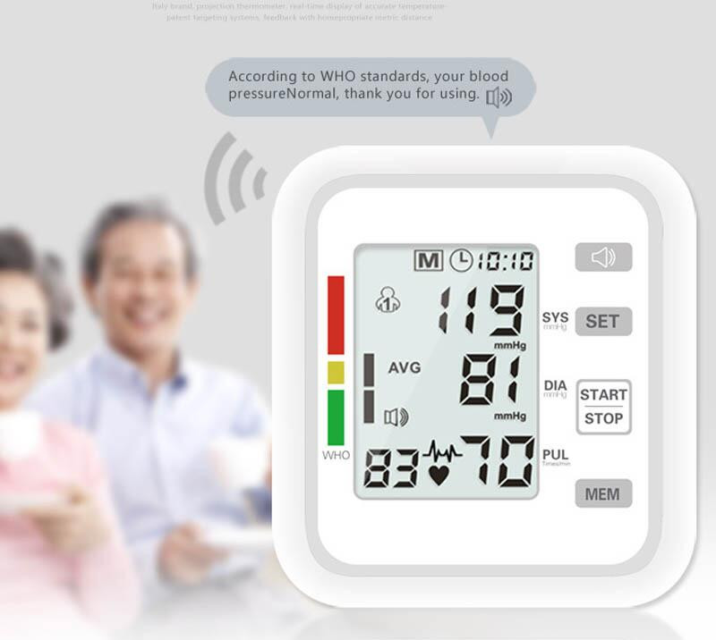 37.3KPs Oscillographic Digital BP Cuff Blood Pressure Machine 1.5V AAA