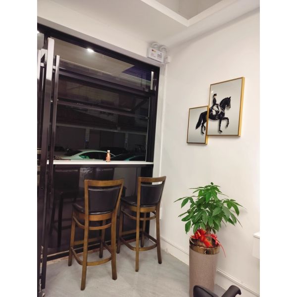 Fruit Tree Facing Folding Window Configuration Framing Blossom Seasons and