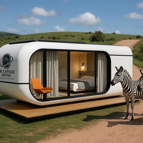 Luxury 20ft Modern Shipping Container House Small Residential Prefab Steel