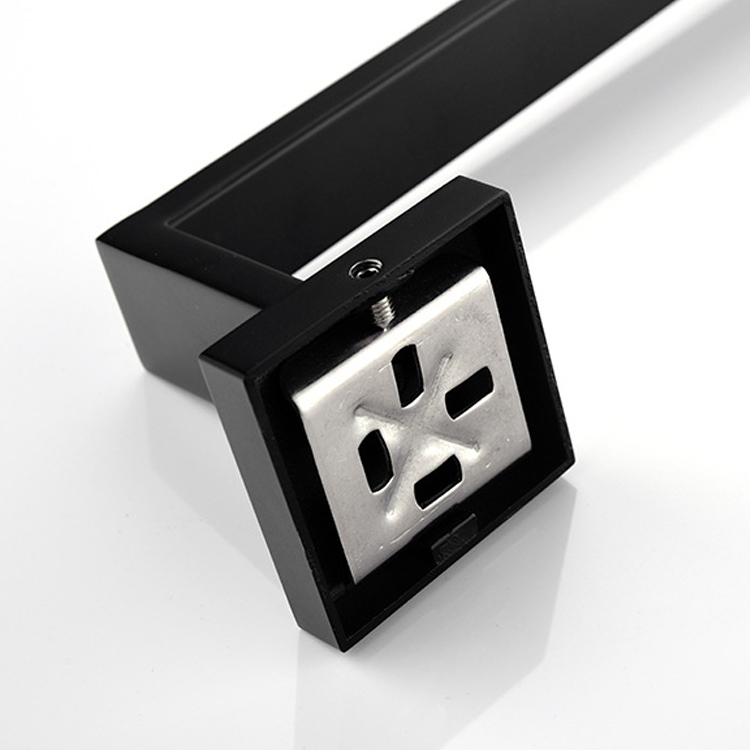 Matte Black Toilet Rolling Paper Holder Wall Mounted 160.5 X 55 X 75 Mm