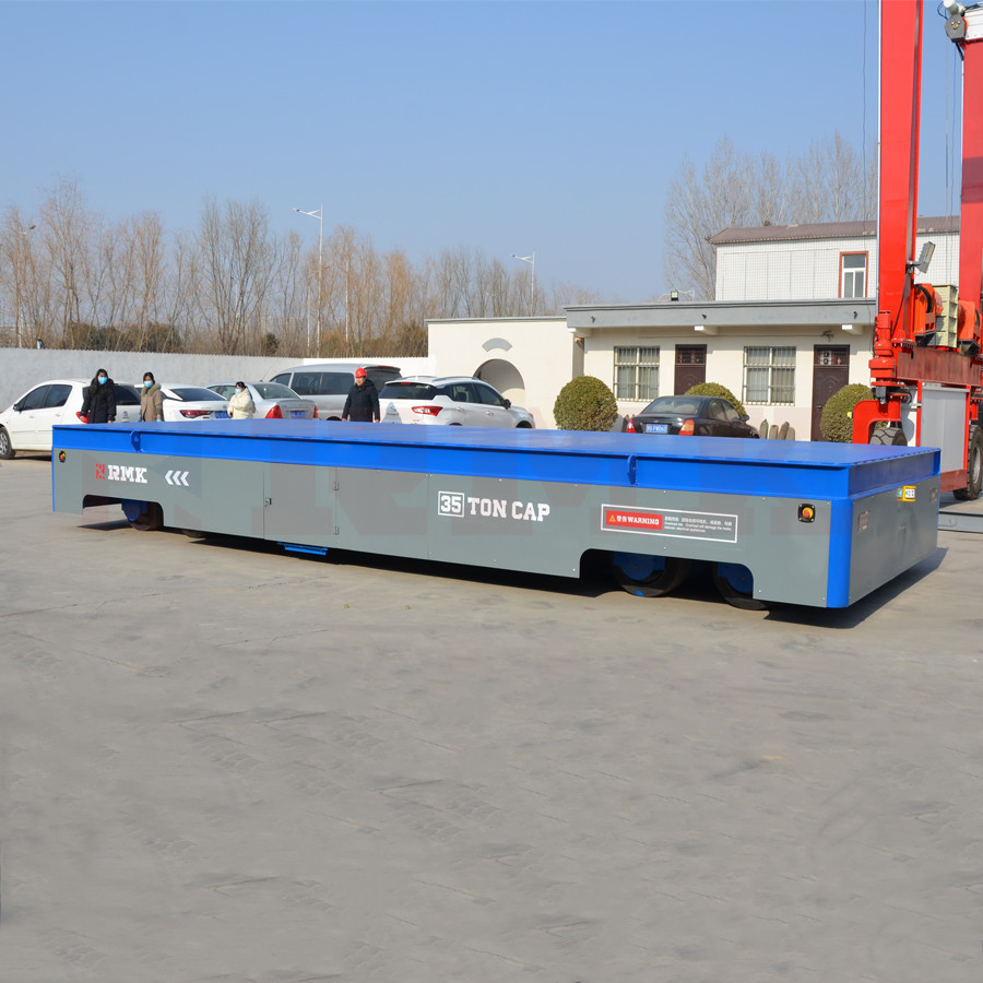 Industrial 35T Heavy Duty Transfer Trolley Battery Operated Self Propelled