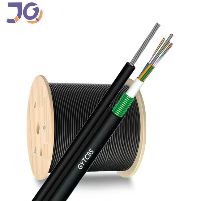6 / 24 Core Single Mode Central Loose Tube GYTC8S Corrugated Tape For Fiber Optic Cable Outdoor