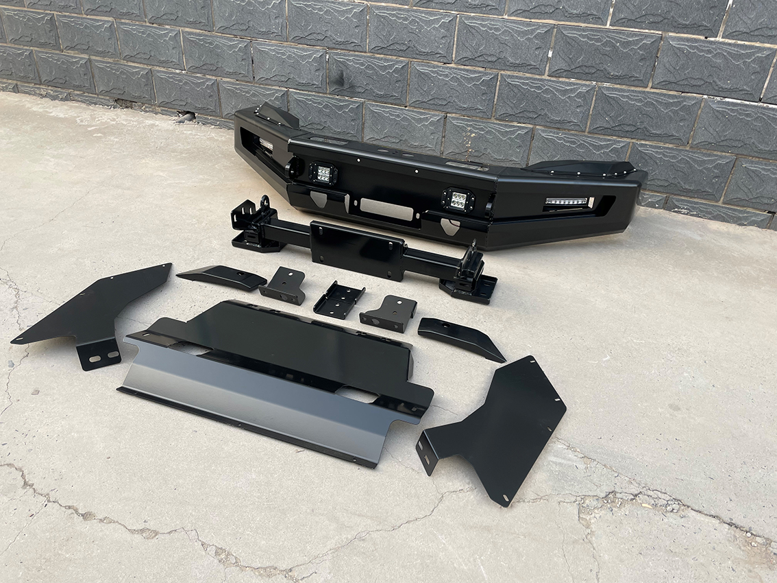 High- Powder Coating Steel Front Bumper for Toyota Hilux Winch Bull Bar Auto Parts