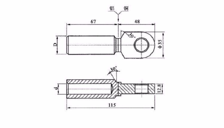 Wholesale high quality DTL Copper-Aluminum connecting cable lug
