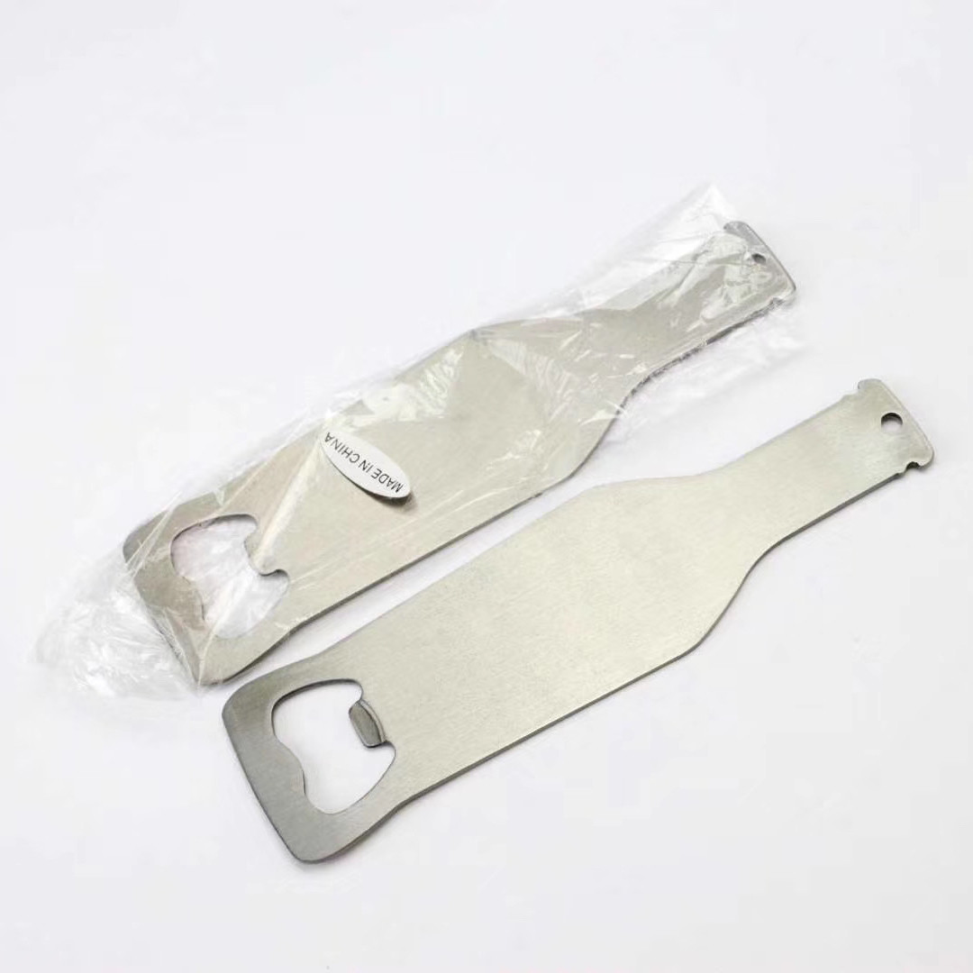 Sublimation Blank Bottle Opener Stainless Steel Beer Bottle Opener Anti Corrosion