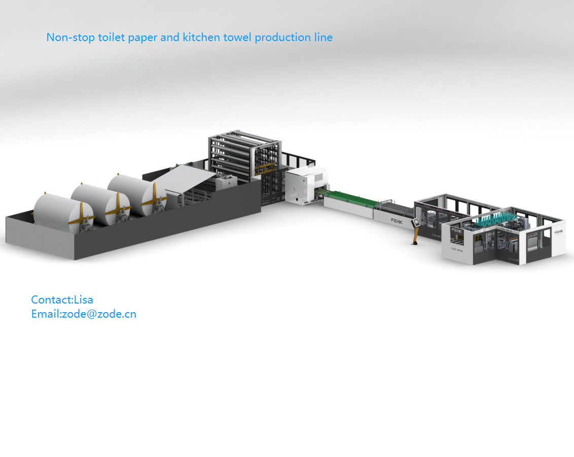 Jumbo Roll W1800mm Dia90mm Toilet Paper Rewinding Machine