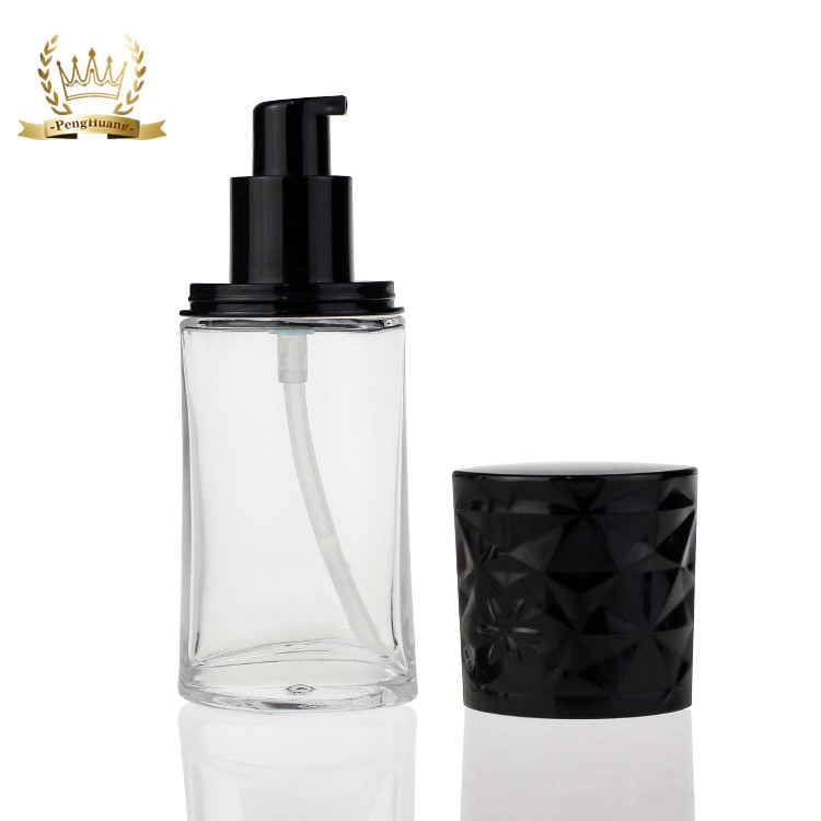 New Design Cosmetic Makeup Empty Liquid Foundation Bottle 30ml With Pump F113