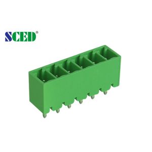 Male Part Pitch 3.81mm Plug In Terminal Block 2-24 Poles Green Plastic