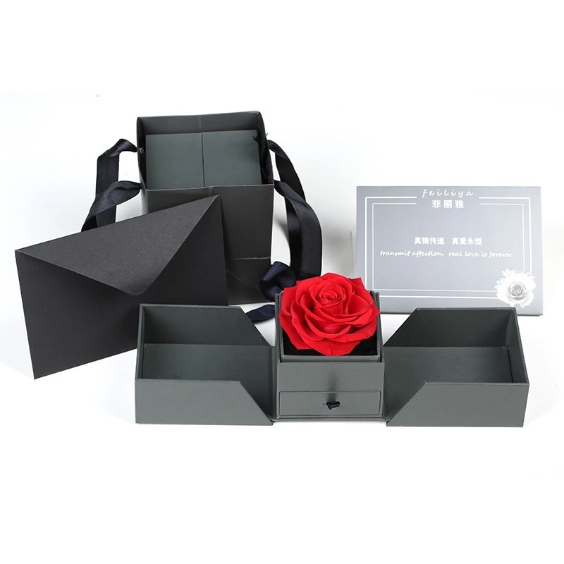 New Arrival preserved flowers ornament luxury immortal rose gift for teacher/friend