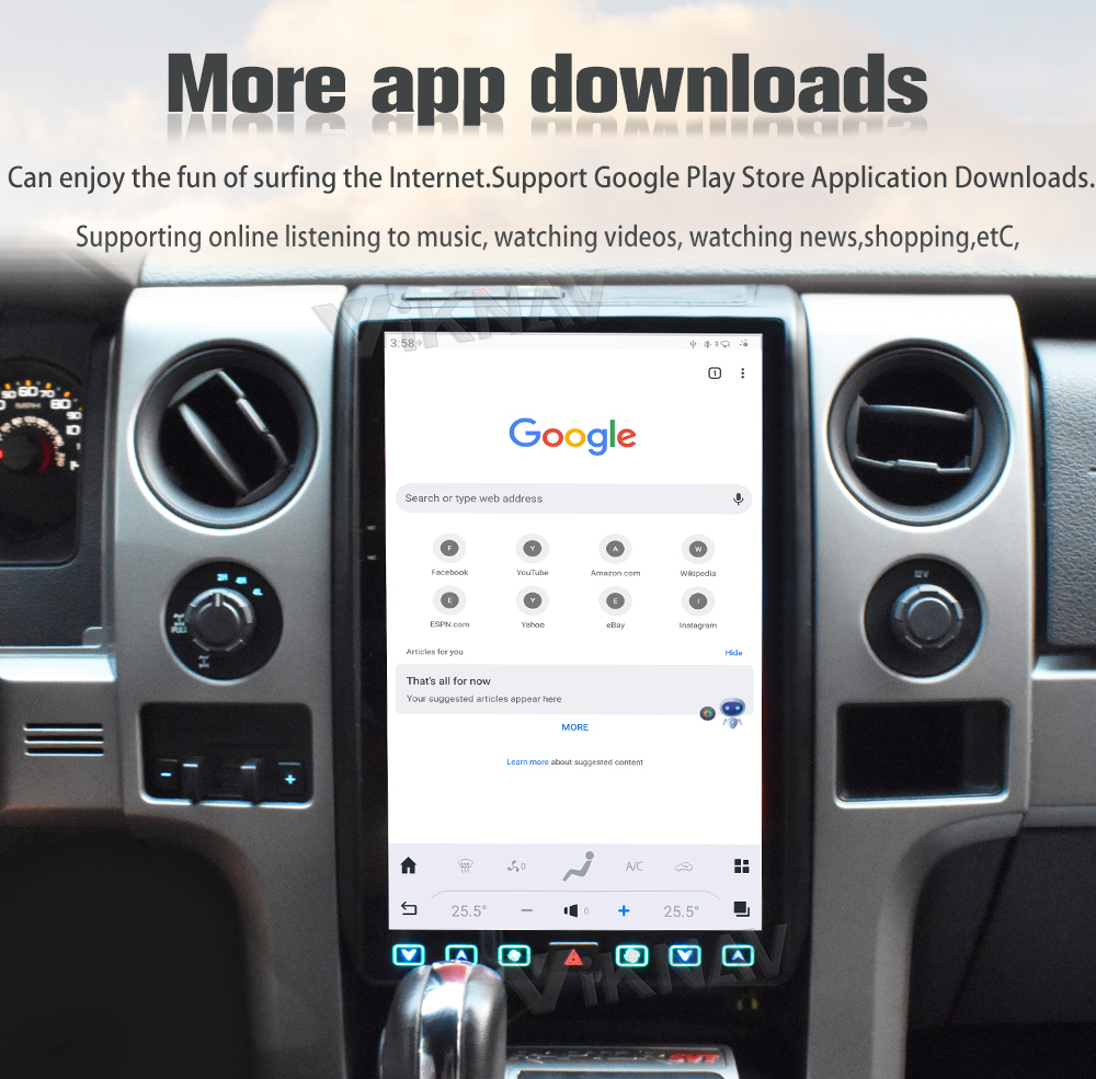 Android 13 Car Multimedia Player Radio For Ford Raptor F150 09-12 8+128G Head Unit Touch Screen Carplay