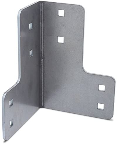 6x6 Heavy Duty Shop Table Pergola Corner Brackets for DIY Workbench 4mm Thickness Black
