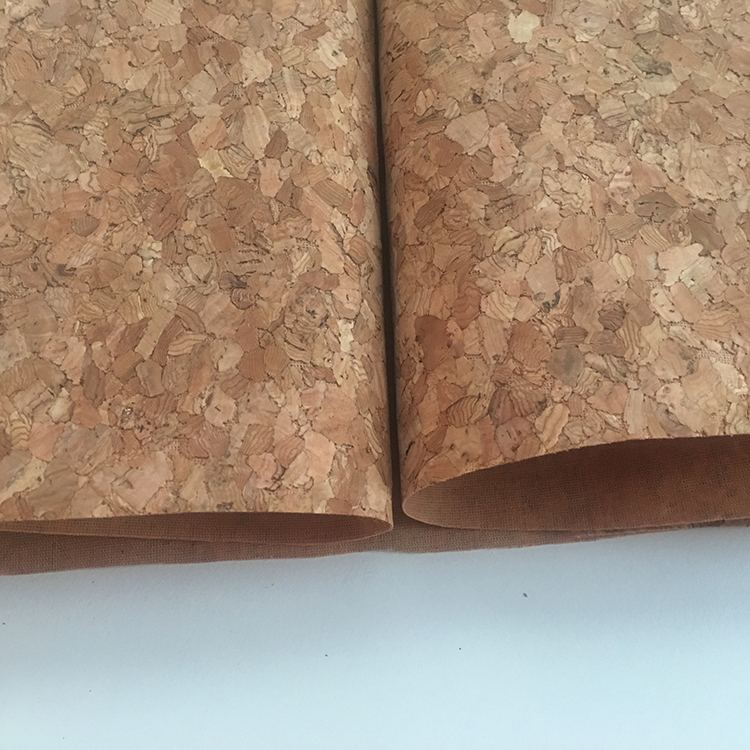 53'' Cork Leather Fabric Customized Color 0.4±0.05mm Thick For Shoes Application