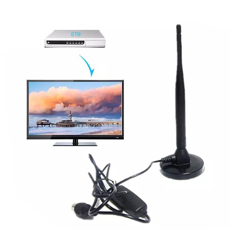 360 Degree Long Range Vhf Uhf Digital Tv Antenna with 28dBi Gain and RG174 Cable