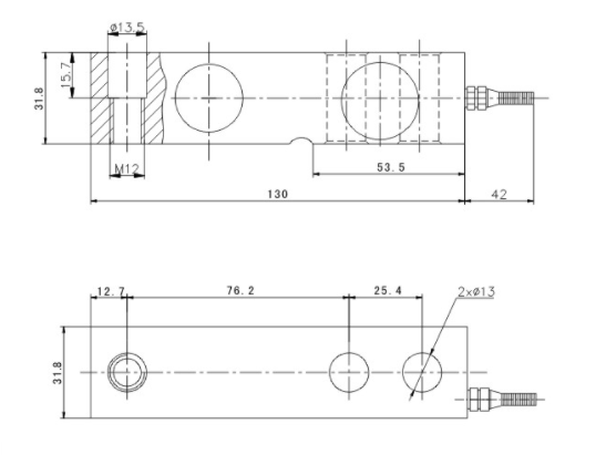100KG-2500KG Alloy Steel Material Sensor for Electronic Scale Industrial Weighing System