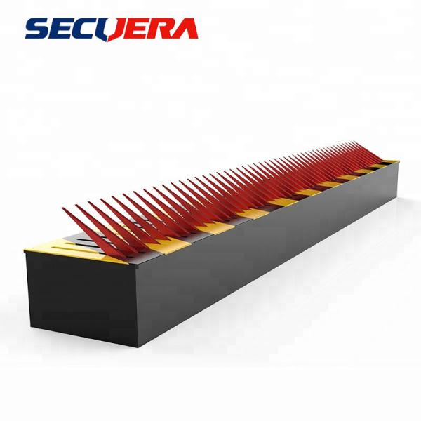 Metal One Way Traffic Flow Plate Hydraulic Rising Bollards For Security Spike