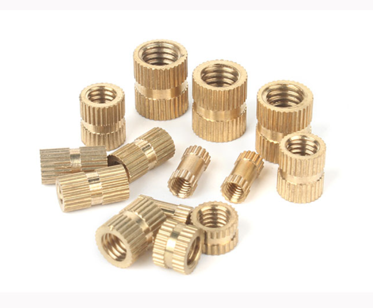 M3-M12 Brass Knurled Nut Through Hole Inlaid Injection Knurled Copper Nuts