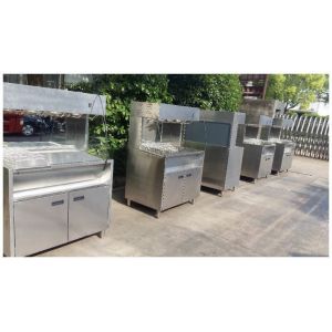 60cm 100cm Width French Fries Chips Display Warmer 304SUS Material