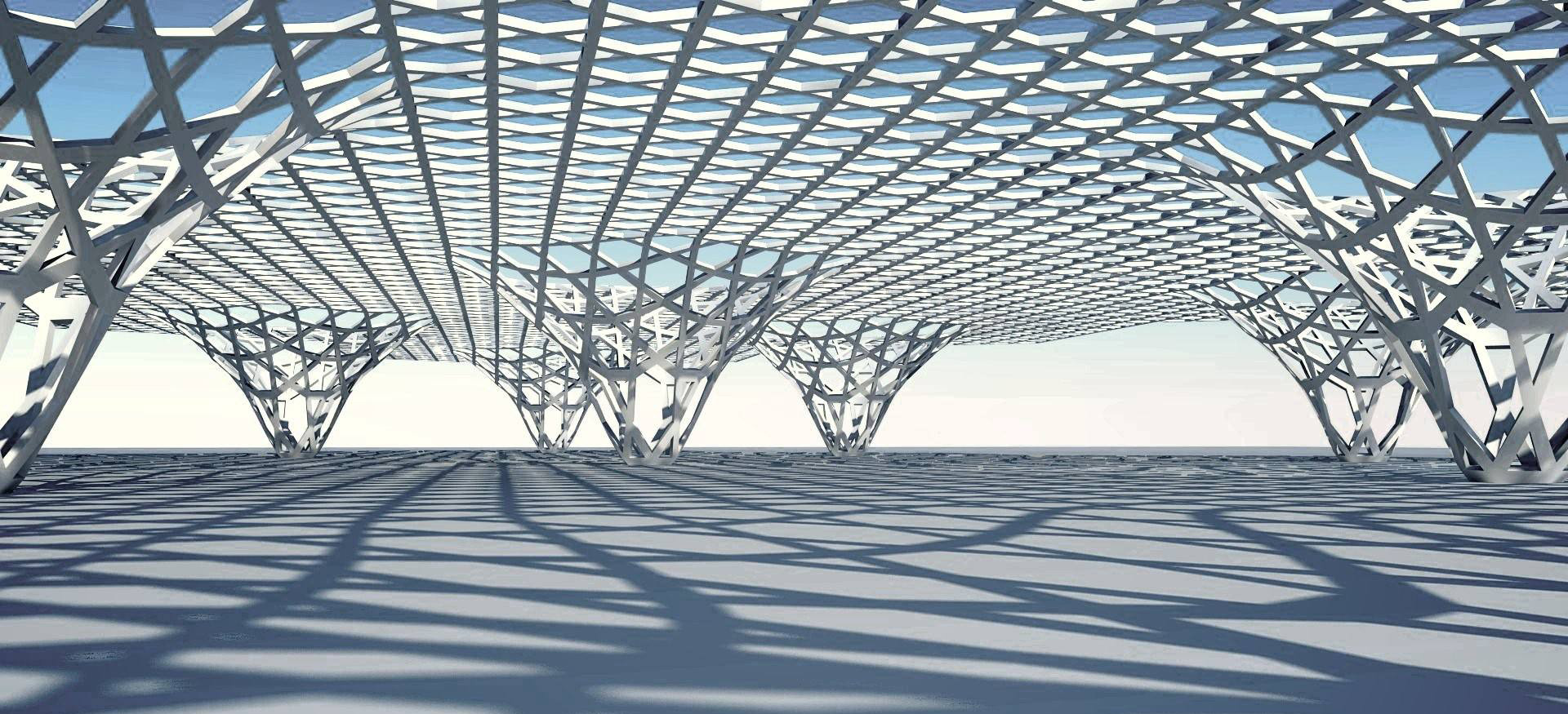 Long Span Commercial Metal Buildings Steel Structure Showroom Exhibition Center