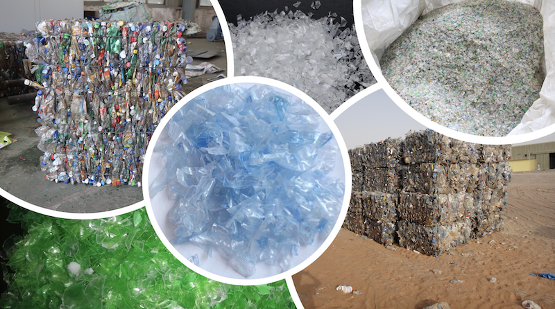 Crushing 250kw PET Recycling Line Bottle Flakes Sorting