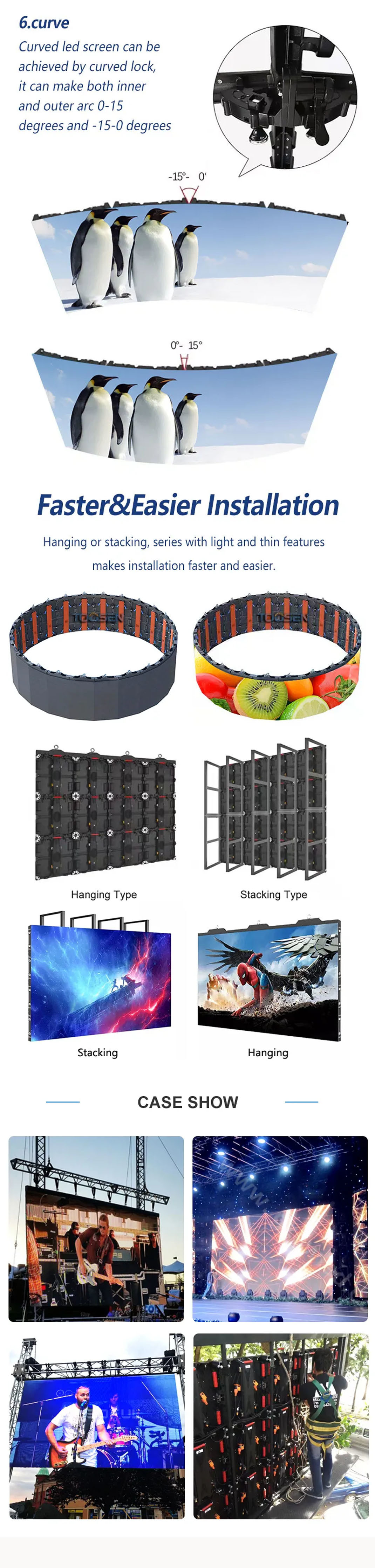 factory sales 500X1000 500X500 P3.91 Rental Screen Cabinet Led Display Outdoor P4.81