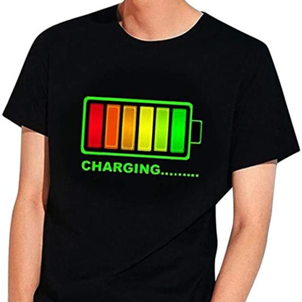 Quality Light Up Sound Activated Led T Shirt With Music For Rave Party Festival for sale