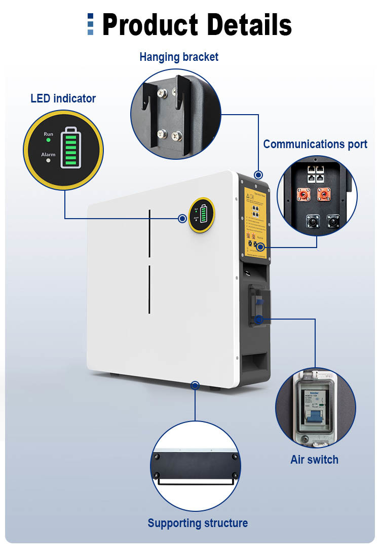 10240wh Wall Mount Lifepo4 Battery 51.2v 100ah Photovolta Energy Storage Lithium Battery