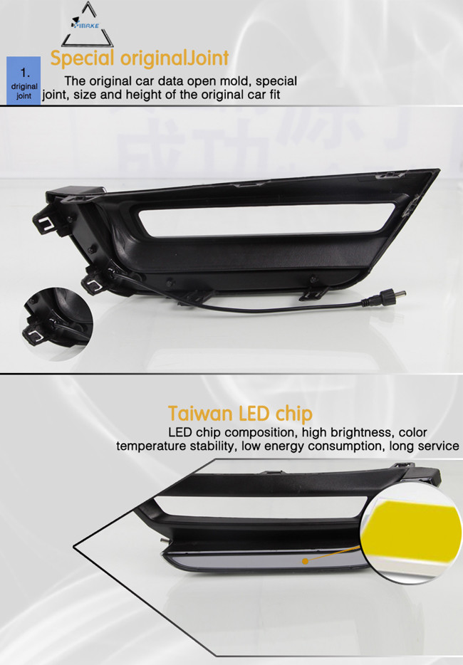2017 2018 Highest Quality Led Daytime Running Light For Honda Crv White Led Drl
