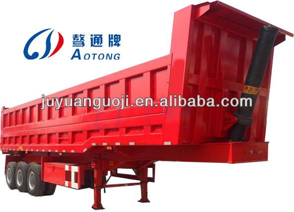 3 Axles Heavy Duty Rear Dump Semi Trailer for Sand Rock Stone Coal Transportation