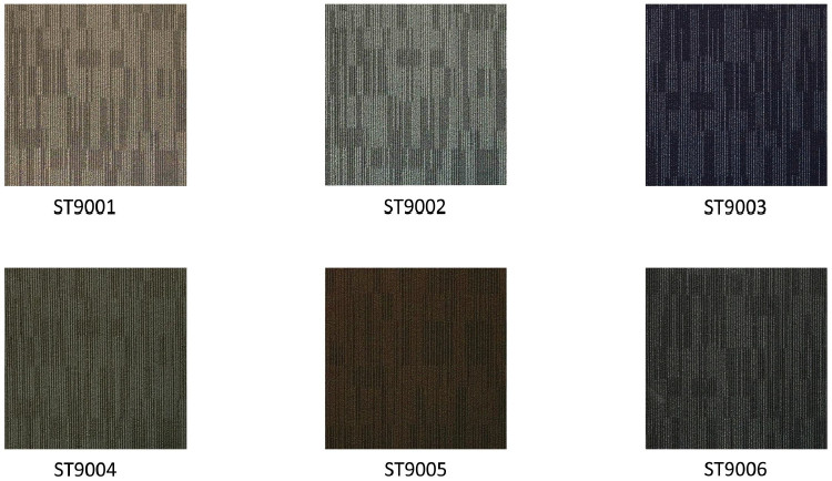 Cost-Effective Carpet PP Carpet Tiles With Soft Non-Woven Backing 50x50 cm
