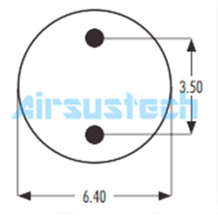 Air Ride Suspension Air Springs Replace 2B9-611 Goodyear Bellows Air Spring 1/4 NPTF Air Fitting 578-92-3-211