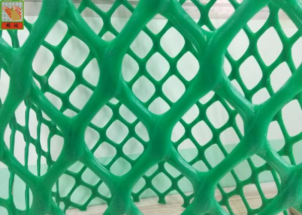 Quality Heavy Duty Plastic Construction Netting Green Color 40 Mm * 40 Mm Hole Size for sale