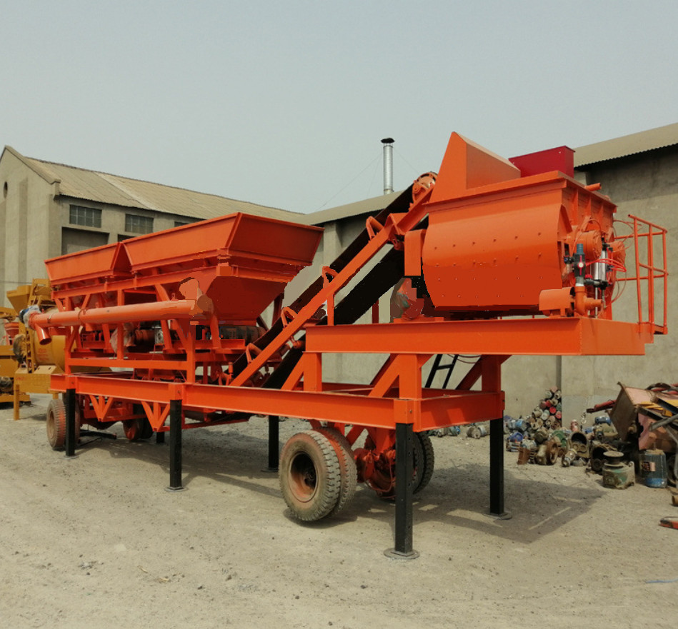 XDEM HZS60 Mobile Concrete Batching Plant 60cubic Meter Per Hour