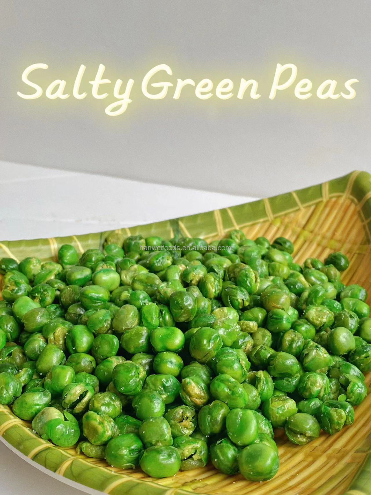 Wholesale OEM Package Fried Pea Salted Green Peas Snacks