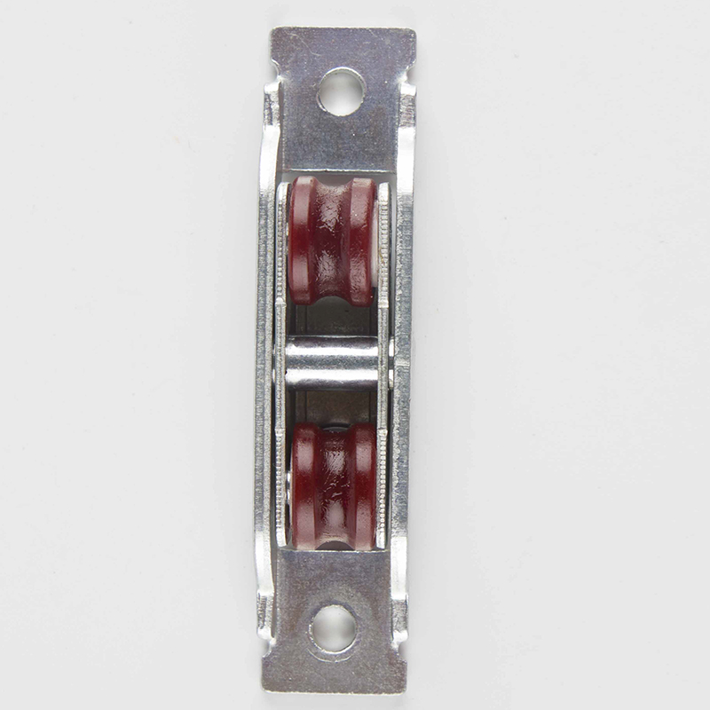 Hotel Villa Apartment Office Building 65mm Nylon Wheel UPVC Double Sliding Window Roller