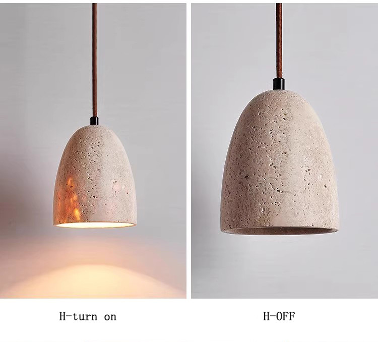 Wabi Sabi Pendant Light Janpanese Stone ceramic pendant light(WH-AP-574)