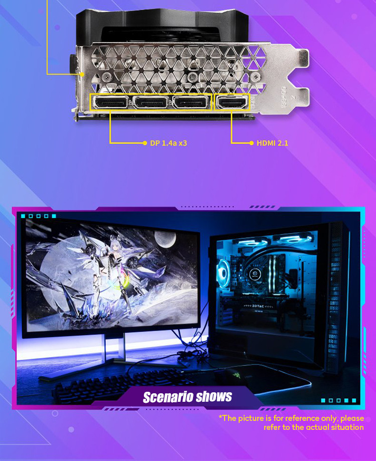 DirectX 12 Game Graphics Card GeForce RTX 3090 24G6X Apocalypse OC Graphics Card
